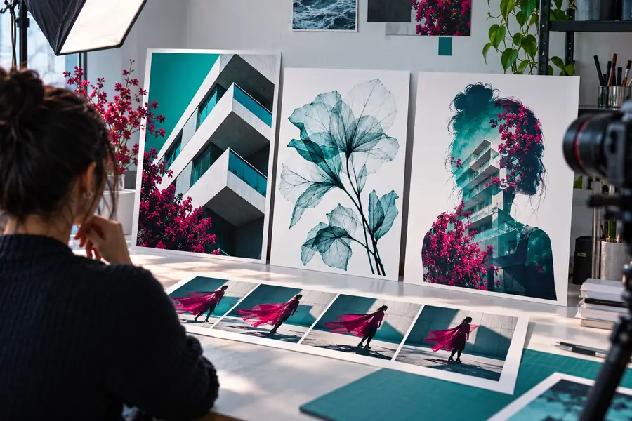 AI-assisted photograph with a more refined presentation