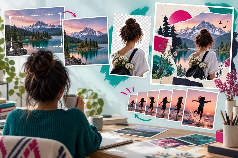 Portrait with improved framing and balanced color